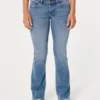 Laag uitgesneden bootcut jeans in medium wash Laag uitgesneden bootcut jeans in medium wash