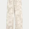 Laag uitgesneden camouflage baggy jeans Laag uitgesneden camouflage baggy jeans