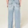 Laag uitgesneden Y2K lichtgewassen baggy jeans Laag uitgesneden Y2K lichtgewassen baggy jeans