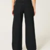 Laag uitgesneden zwarte baggy jeans Laag uitgesneden zwarte baggy jeans