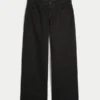 Laag uitgesneden zwarte baggy jeans Laag uitgesneden zwarte baggy jeans