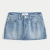 Lage denim minirok