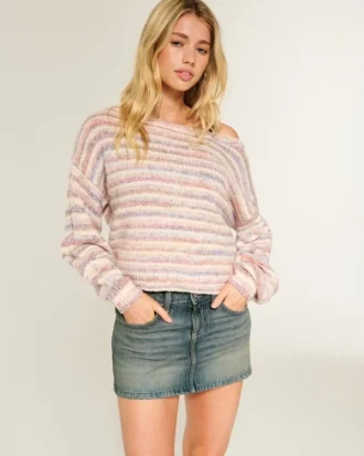 Lage denim minirok