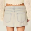 Lage denim minirok
