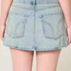 Lage denim minirok