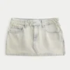 Lage denim minirok