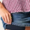 Lage denim minirok met studs Lage denim minirok met studs