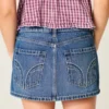 Lage denim minirok met studs Lage denim minirok met studs