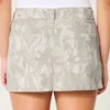 Lage taille camouflage twill minirok