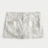Lage taille camouflage twill minirok