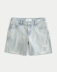 Lage taille Licht gewassen Verstelbare tailleband Baggy Jort