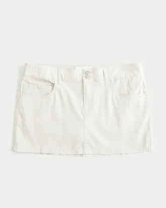 Lage taille Shine Butterfly Twill minirok