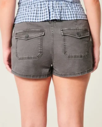 Lage taille twill short