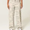 Lage taille Y2K camouflage baggy jeans