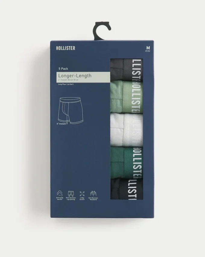 Lange boxershorts, 5 stuks