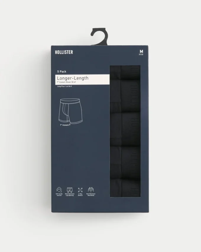 Lange boxershorts, 5 stuks