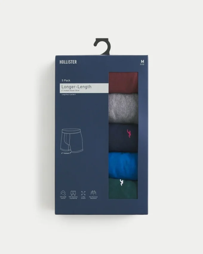 Lange boxershorts, 5 stuks