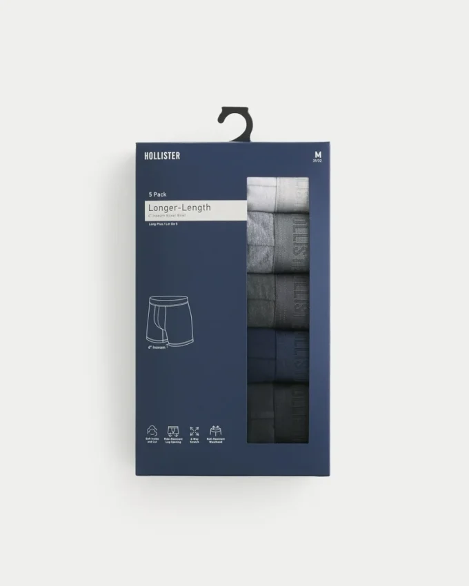 Lange boxershorts, 5 stuks