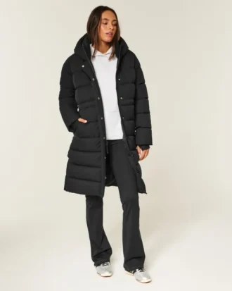 Lange pufferparka
