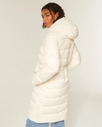 Lange pufferparka