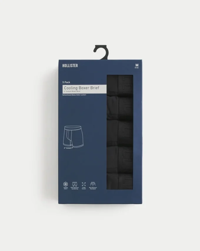 Langere verkoelende boxershorts, 5-pack