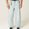 Lichte wassing Skater Baggy Jeans met speelkaartprint Lichte wassing Skater Baggy Jeans met speelkaartprint