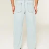 Lichte wassing Skater Baggy Jeans met speelkaartprint Lichte wassing Skater Baggy Jeans met speelkaartprint