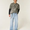 Lichtgewassen Astronaut Graphic Super Baggy Jeans Lichtgewassen Astronaut Graphic Super Baggy Jeans
