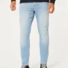 Lichtgewassen atletische skinny jeans Lichtgewassen atletische skinny jeans