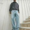 Lichtgewassen baggy jeans Lichtgewassen baggy jeans