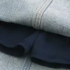 Lichtgewassen denim minirok