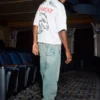 Lichtgewassen geborduurde Dice Skater Baggy Jeans Lichtgewassen geborduurde Dice Skater Baggy Jeans