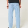 Lichtgewassen losse jeans Lichtgewassen losse jeans