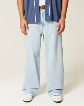 Lichtgewassen New York Graphic Super Baggy Jeans