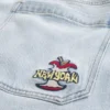 Lichtgewassen New York Graphic Super Baggy Jeans Lichtgewassen New York Graphic Super Baggy Jeans