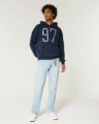 Lichtgewassen rechte jeans