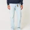 Lichtgewassen rechte jeans