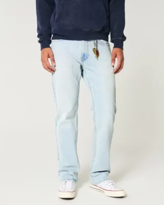 Lichtgewassen rechte jeans