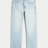 Lichtgewassen rechte jeans