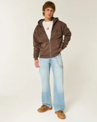 Lichtgewassen relaxte bootcut jeans Lichtgewassen relaxte bootcut jeans