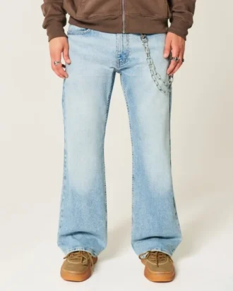 Lichtgewassen relaxte bootcut jeans Lichtgewassen relaxte bootcut jeans