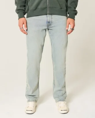 Lichtgewassen slim straight jeans