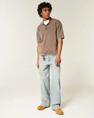 Lichtgewassen superbaggy jeans