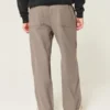 Linnenmix flexibele taille baggy broek