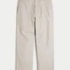 Linnenmix flexibele taille baggy broek Linnenmix flexibele taille baggy broek