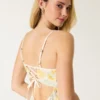 Linnenmix midi-jurk met open rug Linnenmix midi-jurk met open rug