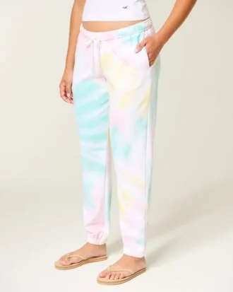 Logo Graphic Wash Effect Terry Joggingbroek