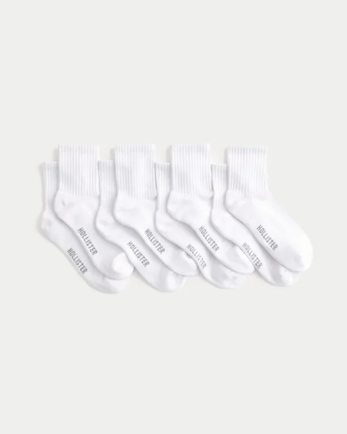 Logo Quarter-Crew sokken 4-pack
