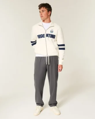 Losse broek van linnenmix