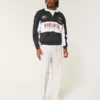 Losse broek van linnenmix